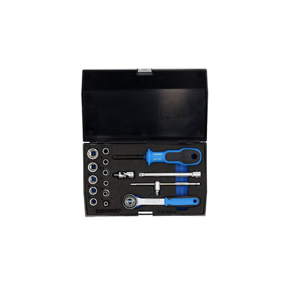 GEDORE D 20 EMU-3 - 1/4" Unit Drive Socket Set, 17 pieces