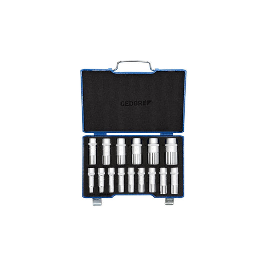 GEDORE D 19 L-015 - Juego de Vasos UD Largos 1/2"