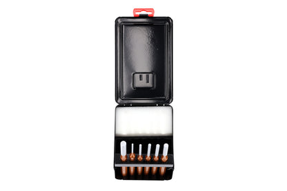 R90200106 - Juego de botadores cilíndricos Ø 3-10 mm + caja metálica, 6 piezas
