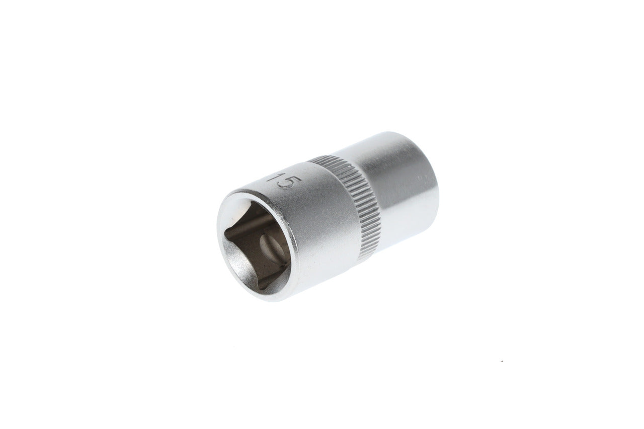 Douille GEDORE rouge R61001506 - 1/2", hexagonale, 15 mm L=38 mm
