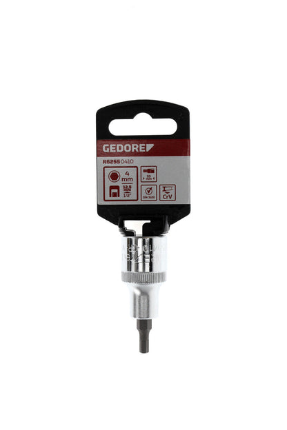 Douille de tournevis GEDORE rouge R62550410 - 1/2" 4 mm L=55 mm