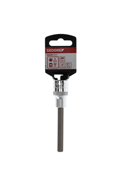 GEDORE red R62550819 - Screwdriver socket 1/2" 8 mm L=100 mm (3300380)