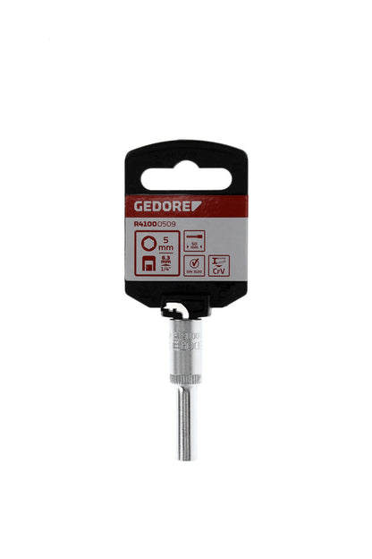 Douille GEDORE rouge R41000509 - 1/4", hexagonale, 5 mm L=50 mm
