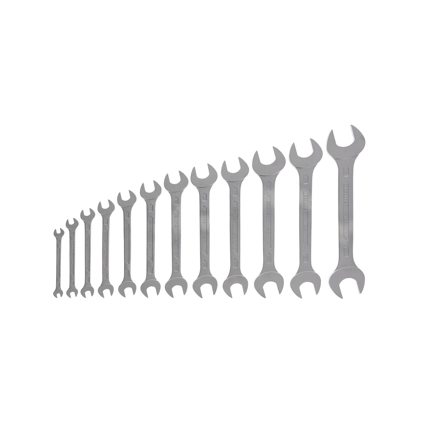 GEDORE 6-120 - Set of 12 Double Open End Wrenches
