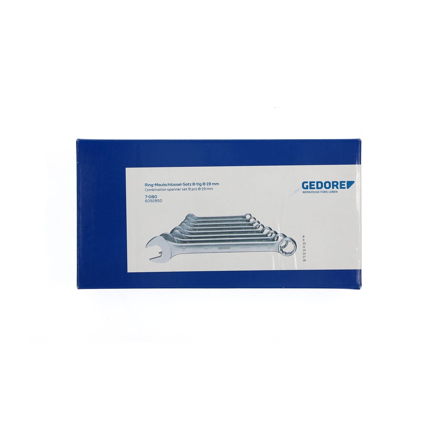 GEDORE 7-080 - Set of 8 Combination Wrenches