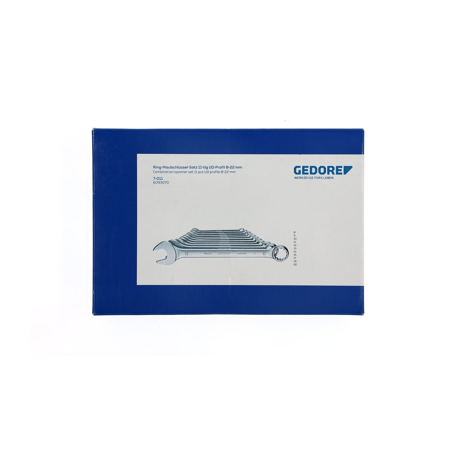 GEDORE 7-011 - 11-Piece Combination Wrench Set