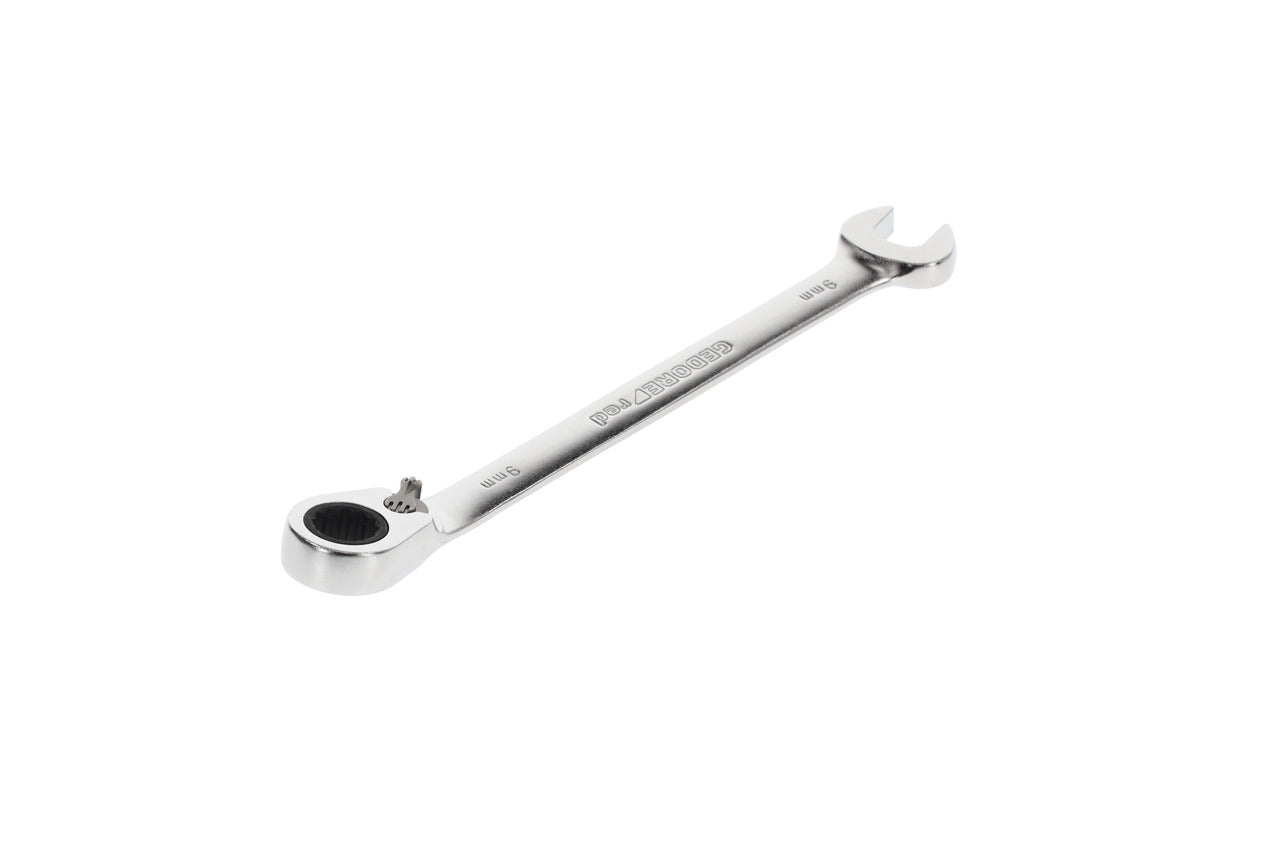 R07200090 - Llave combinada de carraca con palanca de cambio, 9 mm L=158 mm