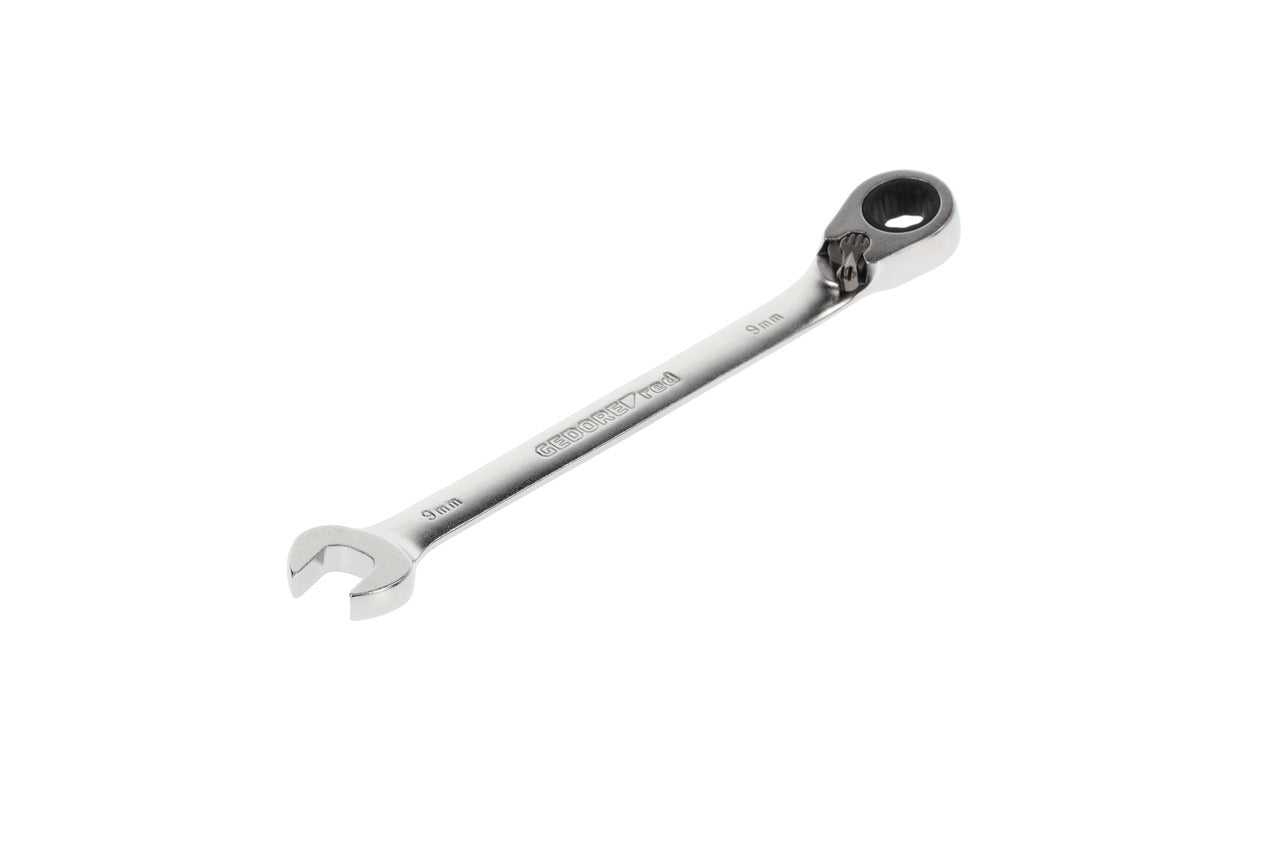 R07200090 - Llave combinada de carraca con palanca de cambio, 9 mm L=158 mm