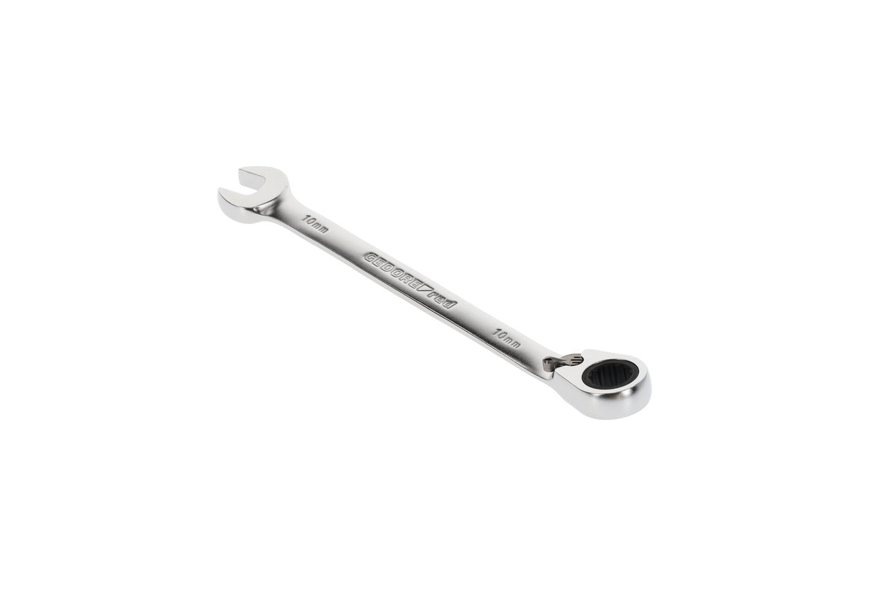 R07200100 - Llave combinada de carraca con palanca de cambio, 10 mm L=158 mm