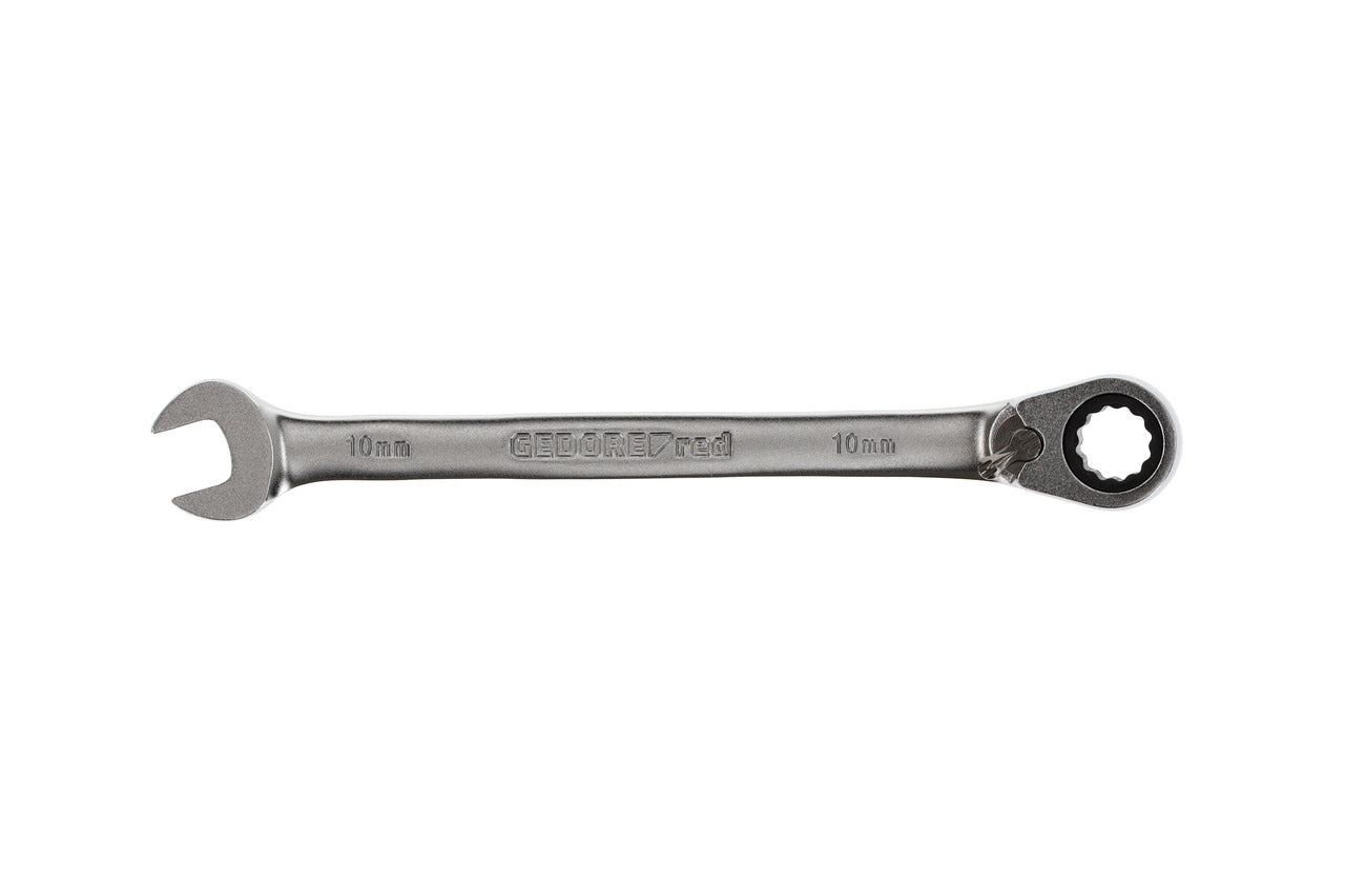 R07200100 - Llave combinada de carraca con palanca de cambio, 10 mm L=158 mm