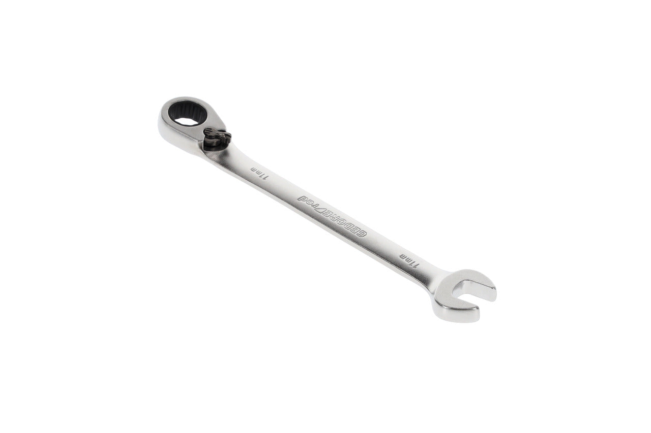 R07200110 - Llave combinada de carraca con palanca de cambio, 11 mm L=164 mm