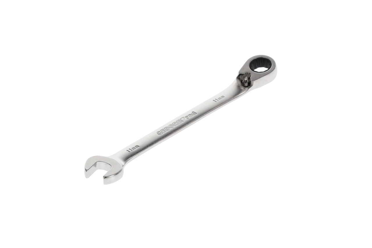 R07200110 - Llave combinada de carraca con palanca de cambio, 11 mm L=164 mm