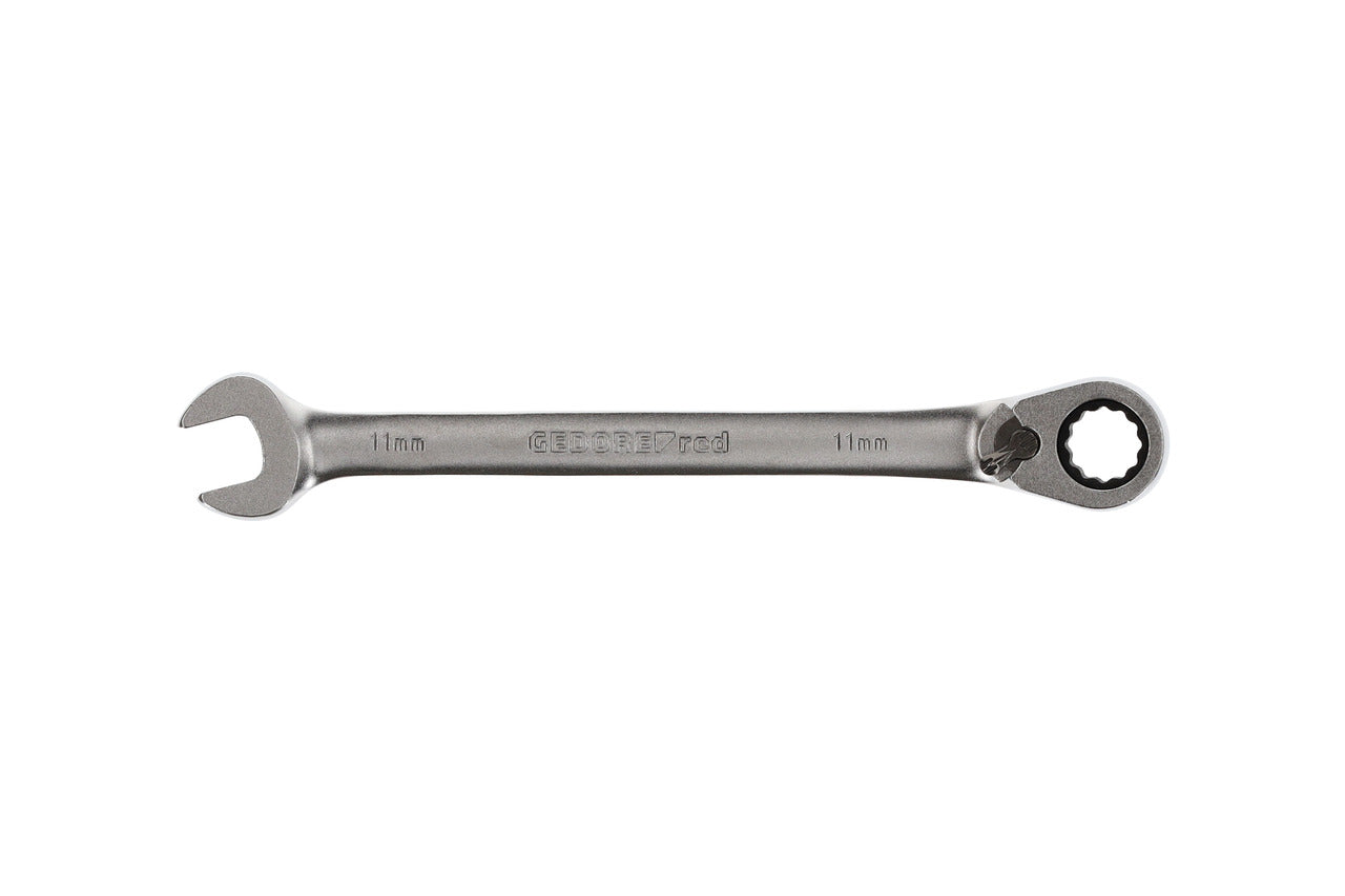 R07200110 - Llave combinada de carraca con palanca de cambio, 11 mm L=164 mm