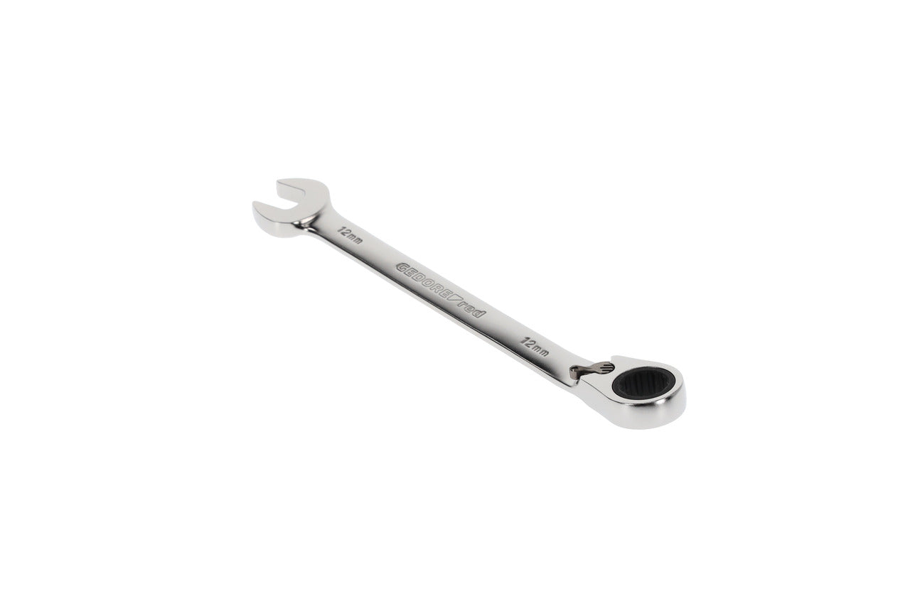 R07200120 - Llave combinada de carraca con palanca de cambio, 12 mm L=167 mm