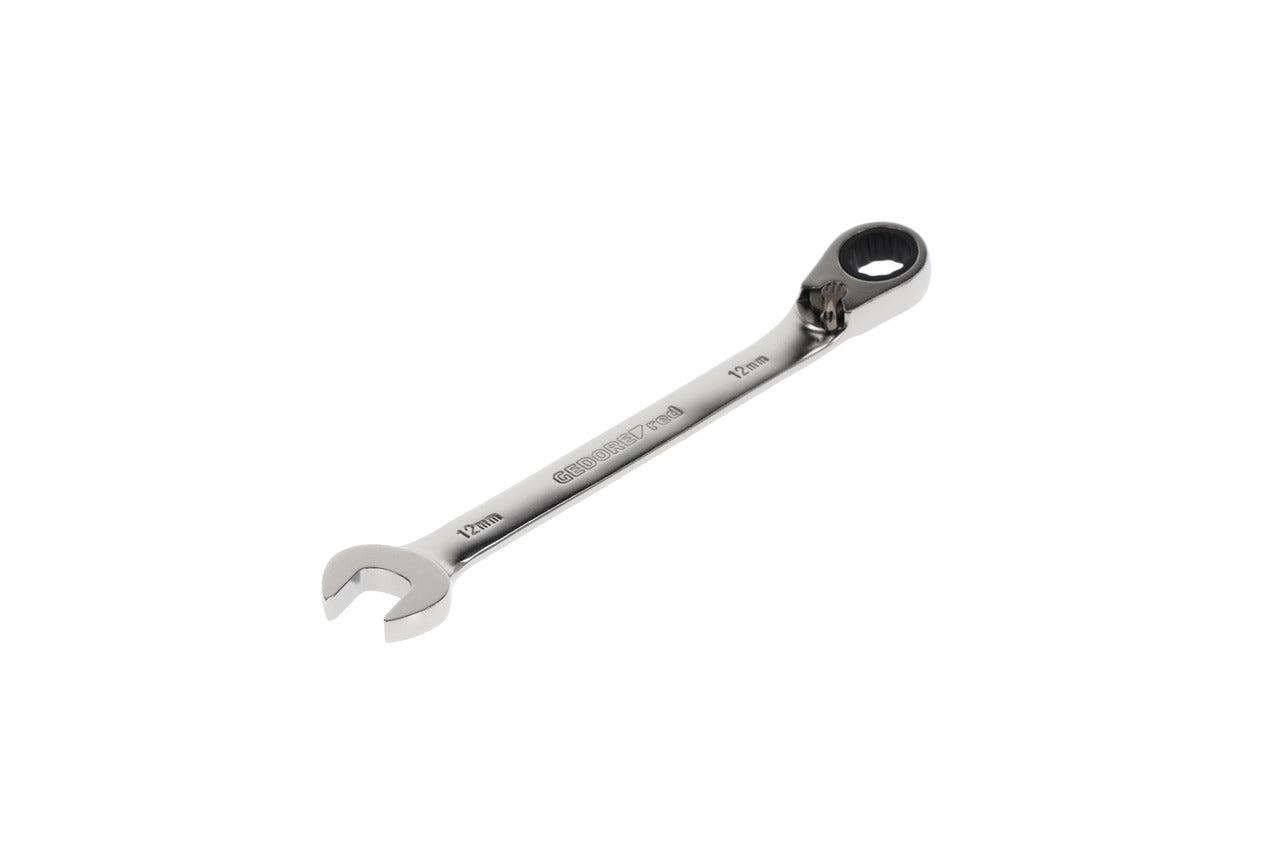 R07200120 - Llave combinada de carraca con palanca de cambio, 12 mm L=167 mm
