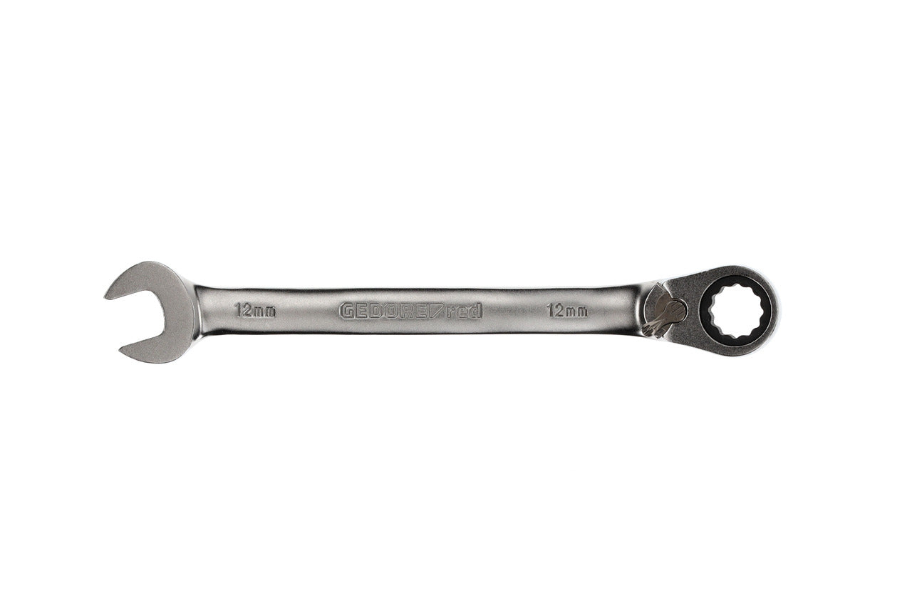 R07200120 - Llave combinada de carraca con palanca de cambio, 12 mm L=167 mm