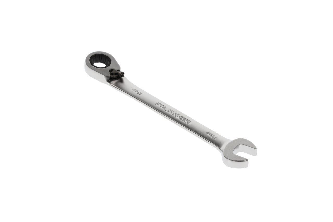 R07200130 - Llave combinada de carraca con palanca de cambio, 13 mm L=177 mm