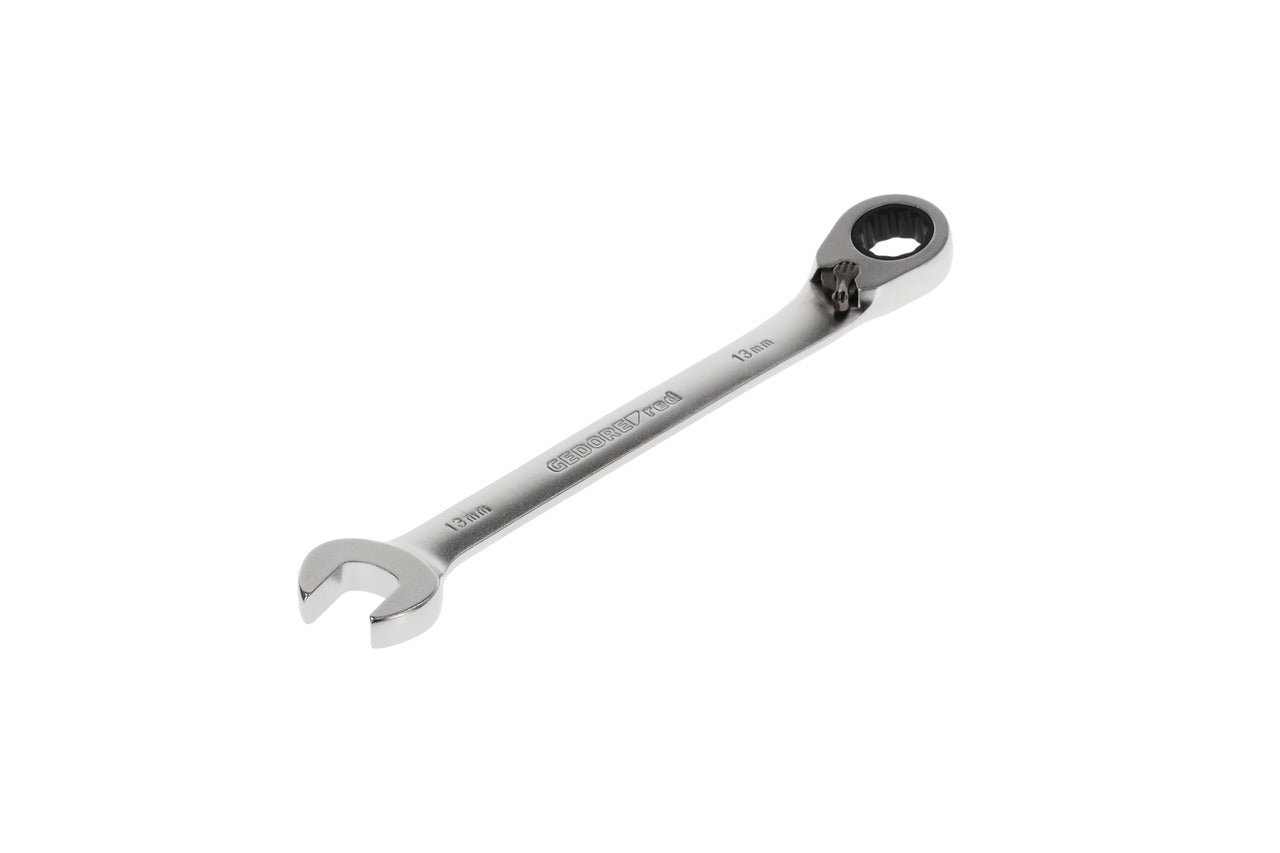 R07200130 - Llave combinada de carraca con palanca de cambio, 13 mm L=177 mm
