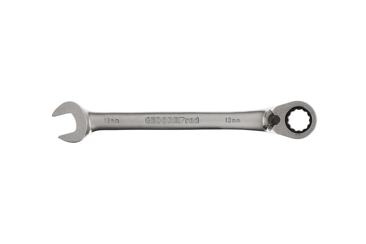 R07200130 - Llave combinada de carraca con palanca de cambio, 13 mm L=177 mm