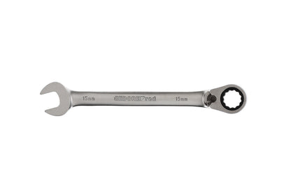 R07200150 - Llave combinada de carraca con palanca de cambio, 15 mm L=198 mm