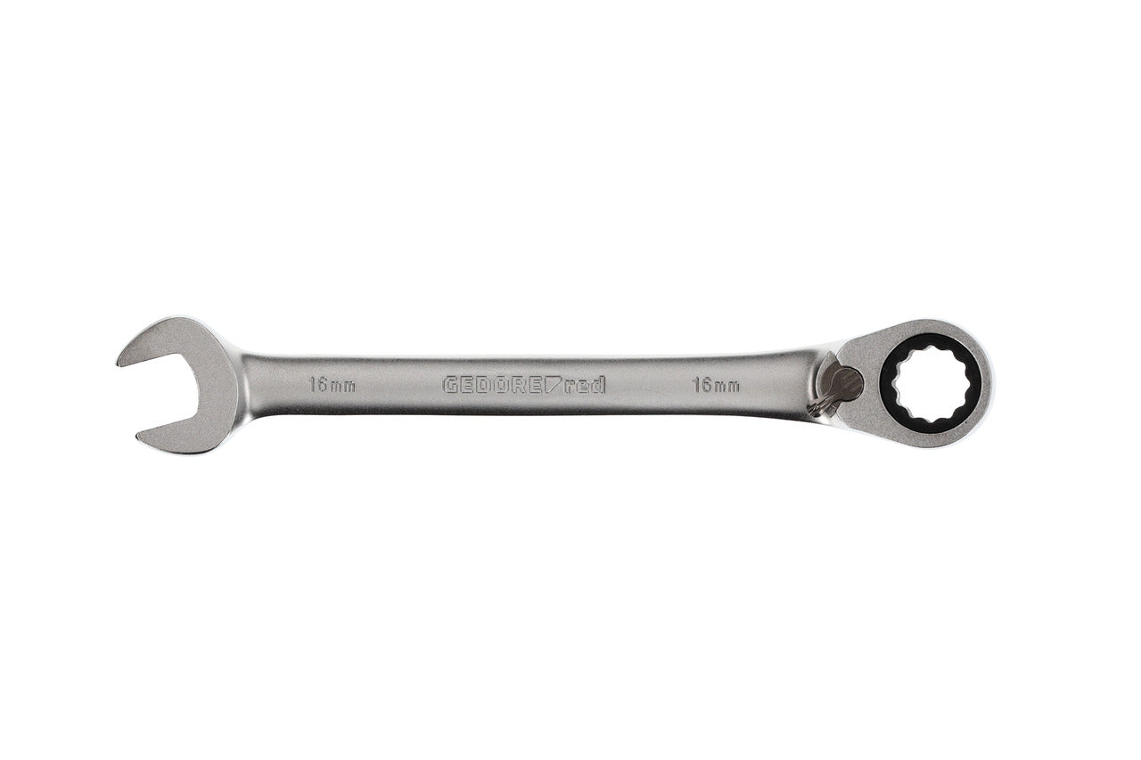 R07200160 - Llave combinada de carraca con palanca de cambio, 16 mm L=204 mm