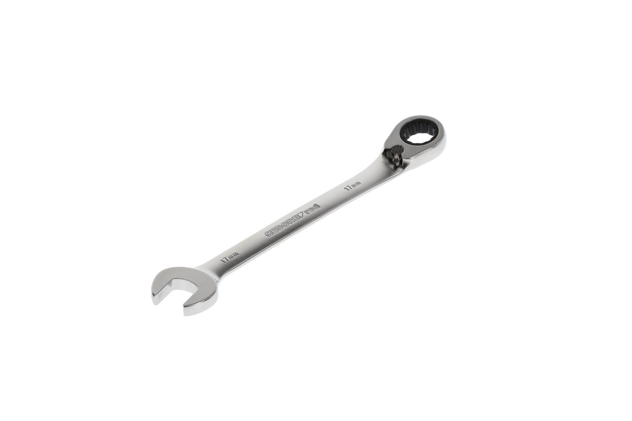 R07200170 - Llave combinada de carraca con palanca de cambio, 17 mm L=224 mm