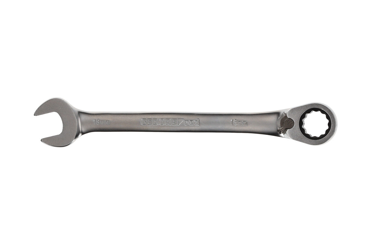 R07200180 - Llave combinada de carraca con palanca de cambio, 18 mm L=245 mm