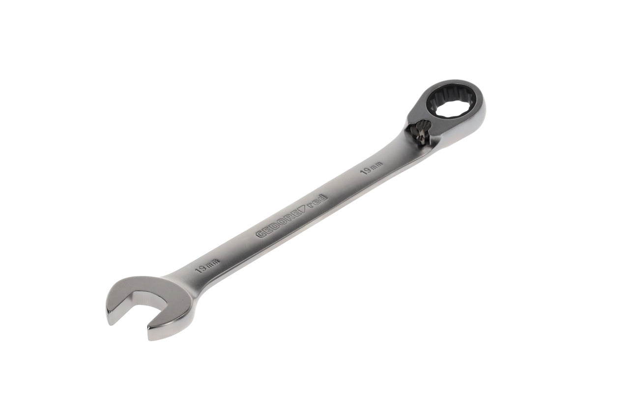 R07200190 - Llave combinada de carraca con palanca de cambio, 19 mm L=245 mm