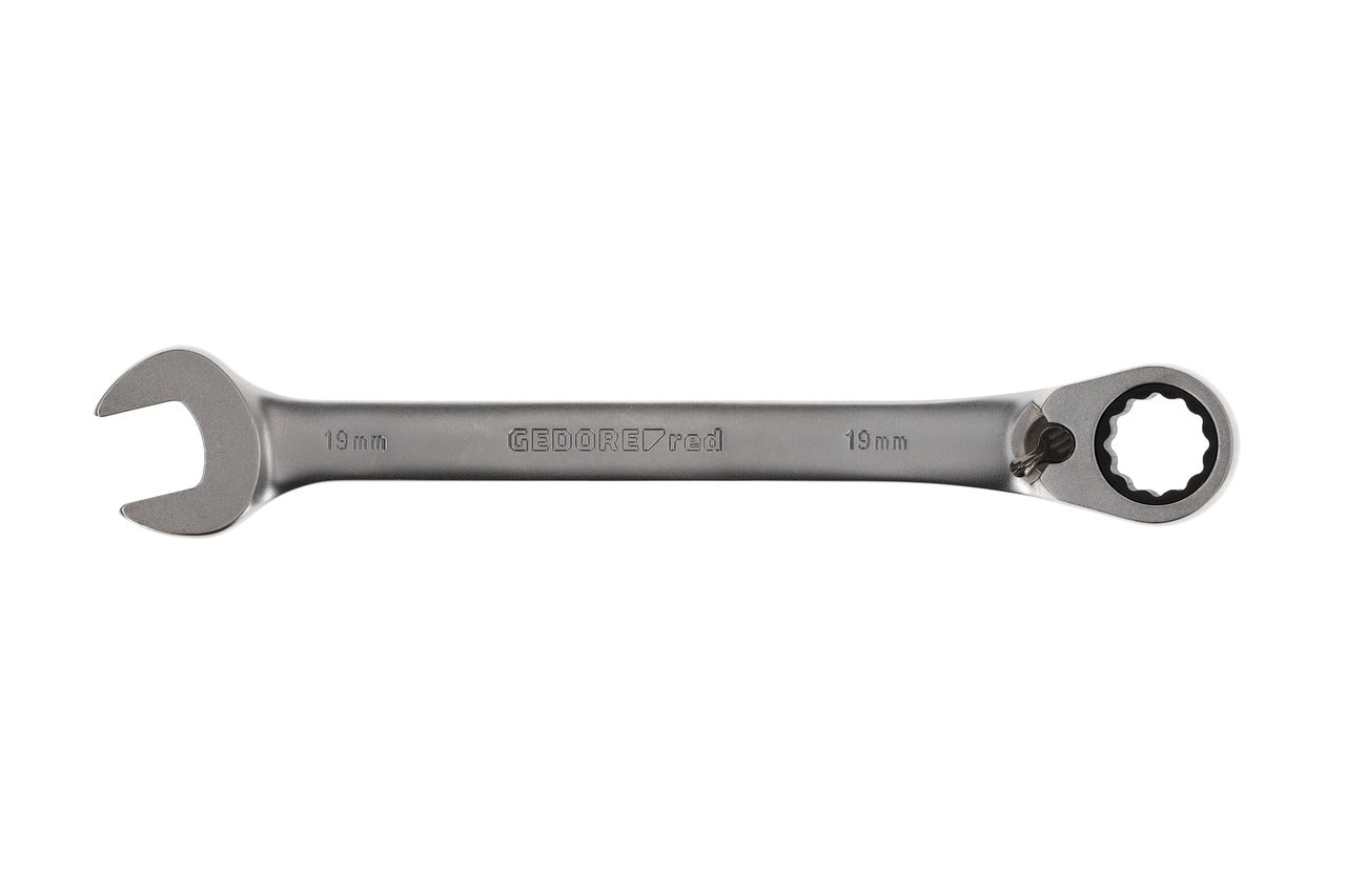 R07200190 - Llave combinada de carraca con palanca de cambio, 19 mm L=245 mm