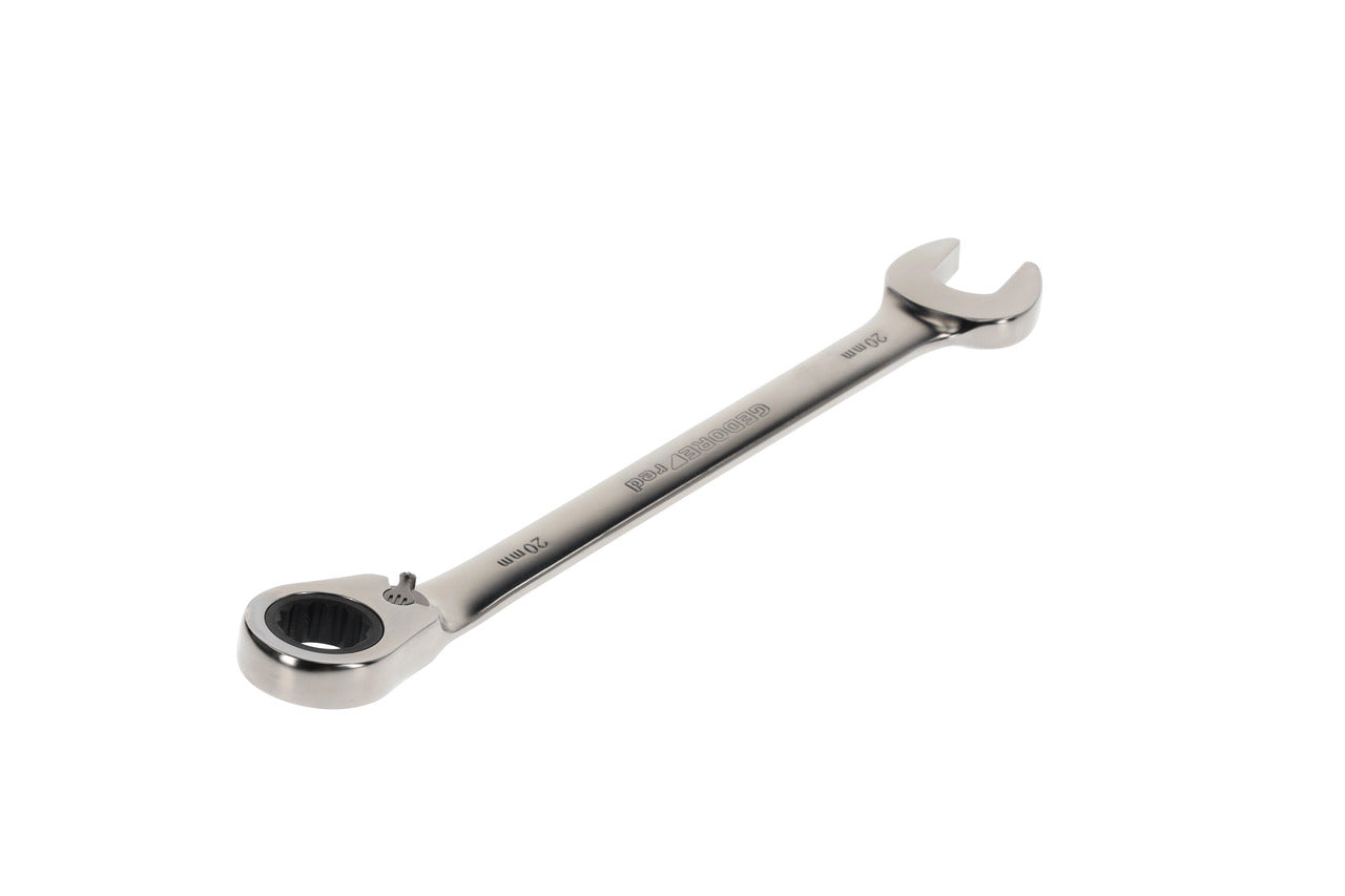 R07200200 - Llave combinada de carraca con palanca de cambio, 20 mm L=280 mm