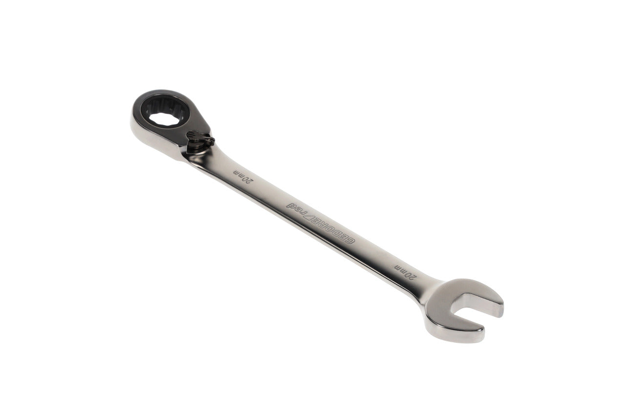 R07200200 - Llave combinada de carraca con palanca de cambio, 20 mm L=280 mm