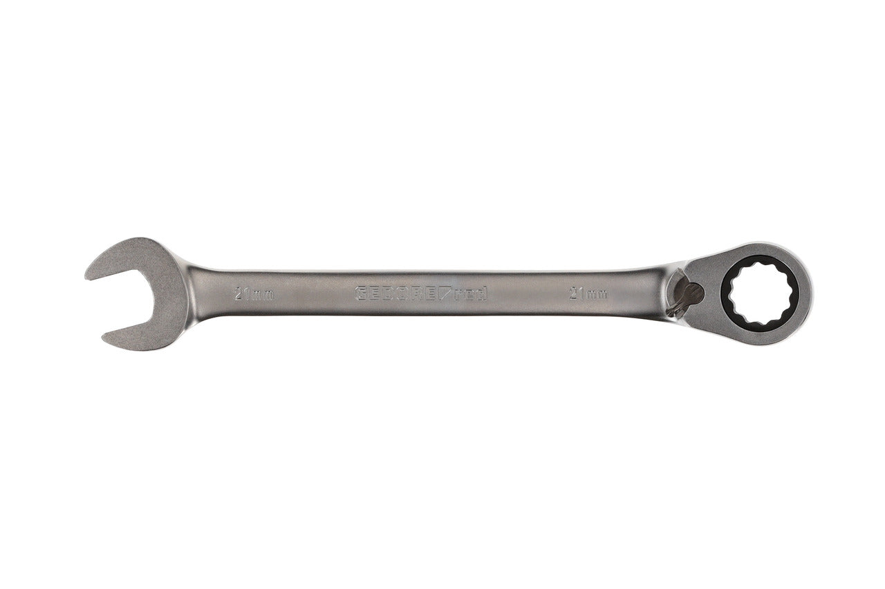 R07200210 - Llave combinada de carraca con palanca de cambio, 21 mm L=280 mm