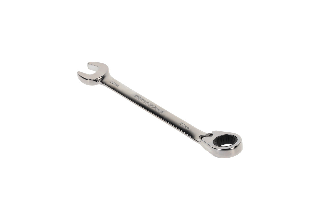 R07200220 - Llave combinada de carraca con palanca de cambio, 22 mm L=280 mm