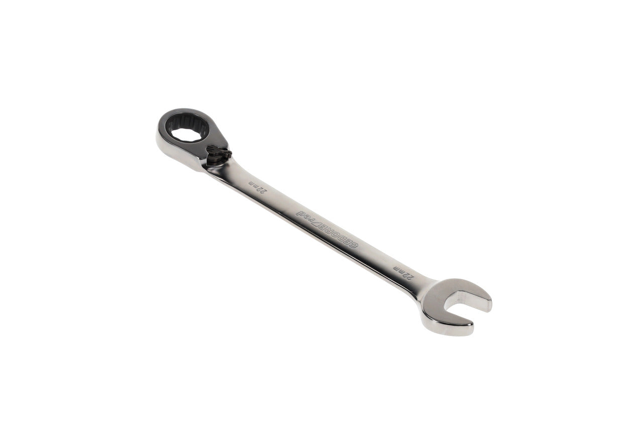 R07200220 - Llave combinada de carraca con palanca de cambio, 22 mm L=280 mm