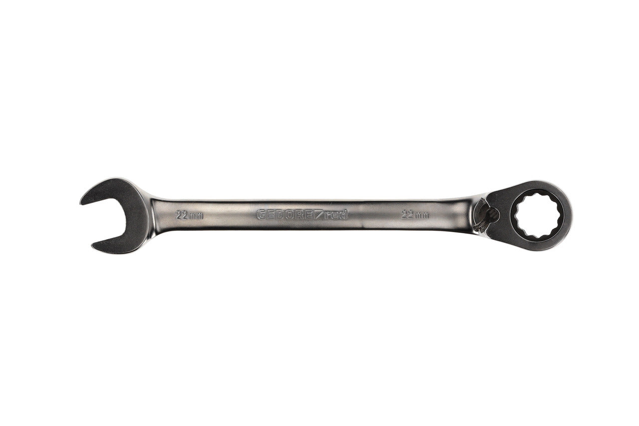 R07200220 - Llave combinada de carraca con palanca de cambio, 22 mm L=280 mm