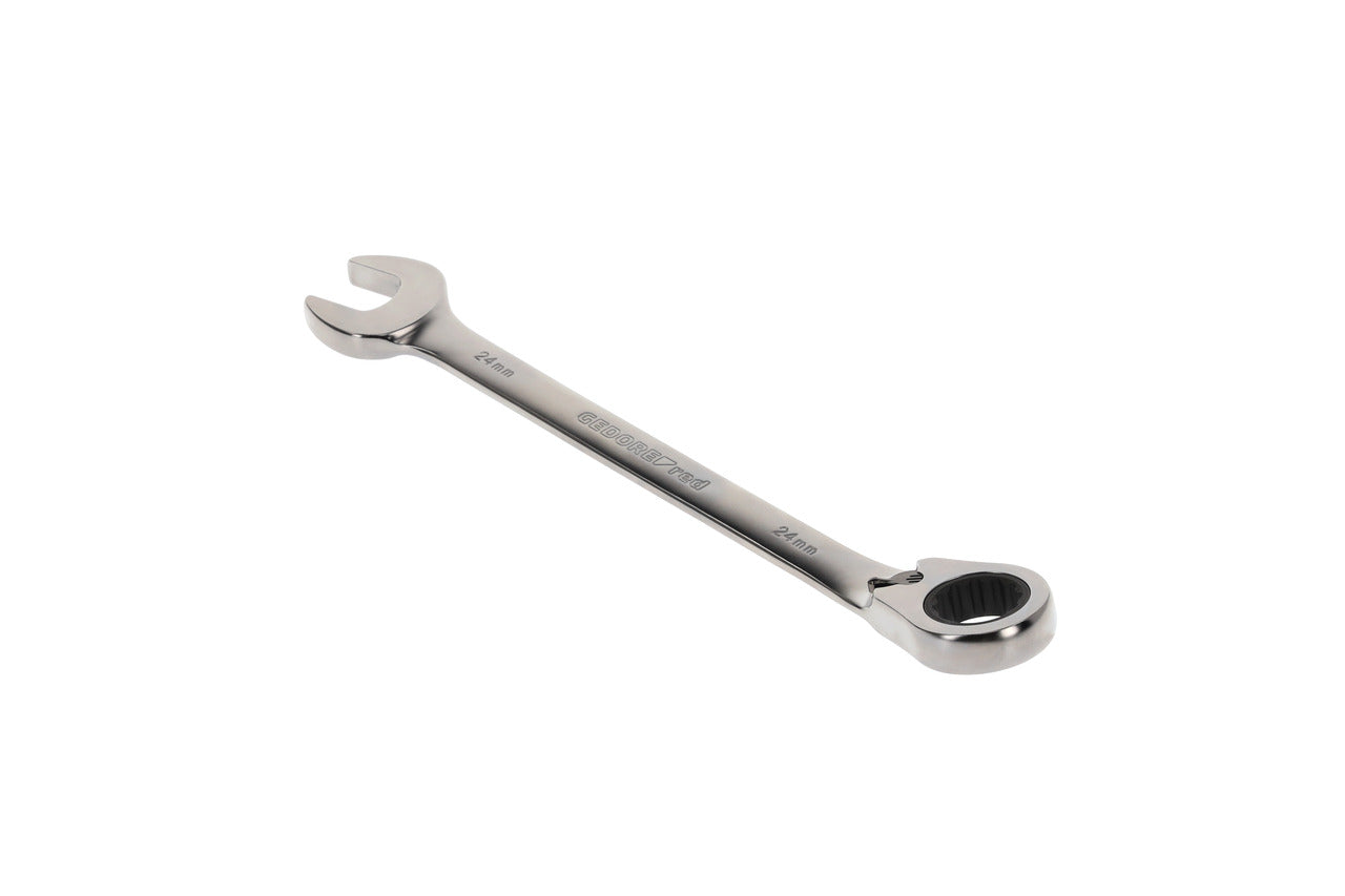R07200240 - Llave combinada de carraca con palanca de cambio, 24 mm L=310 mm