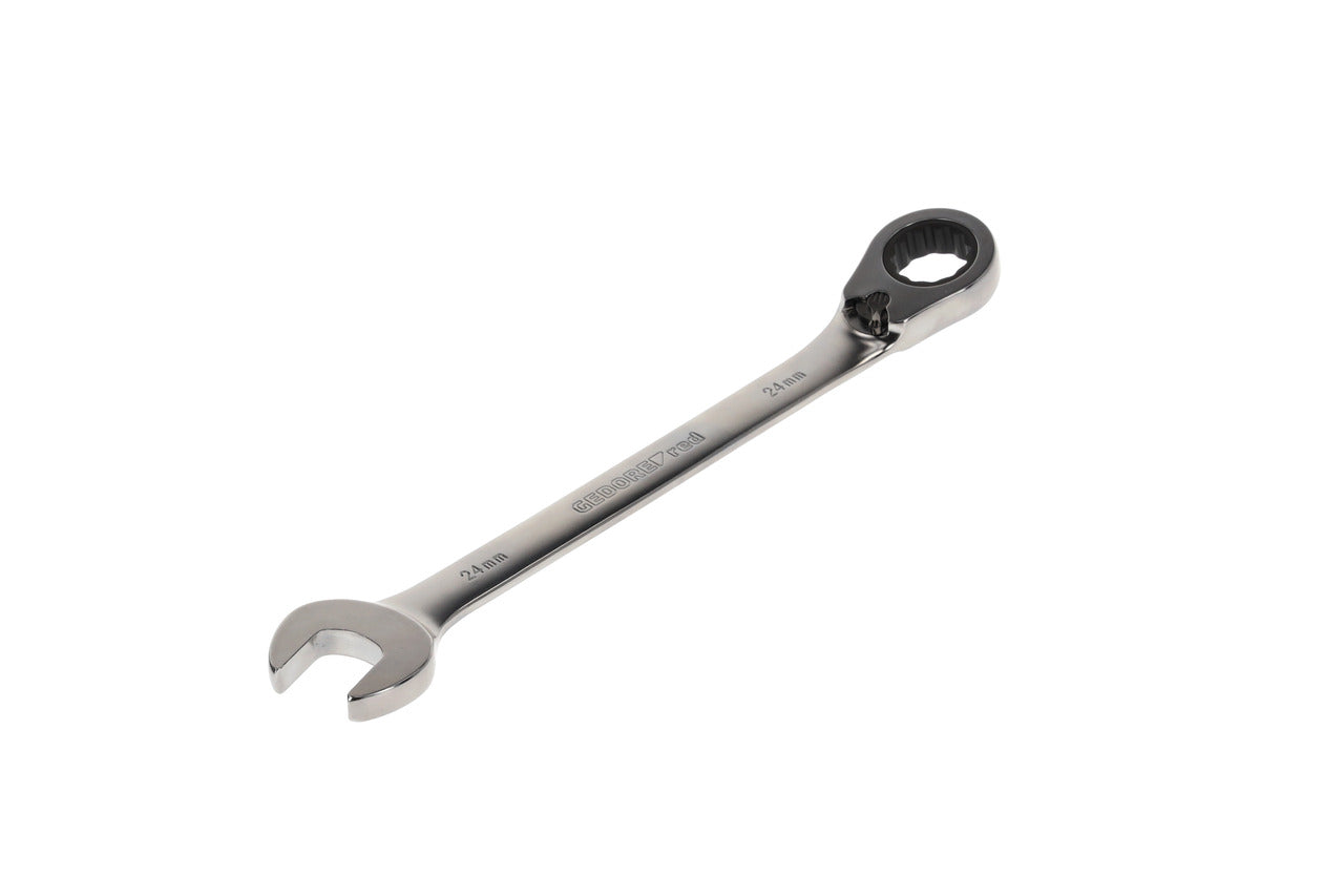 R07200240 - Llave combinada de carraca con palanca de cambio, 24 mm L=310 mm