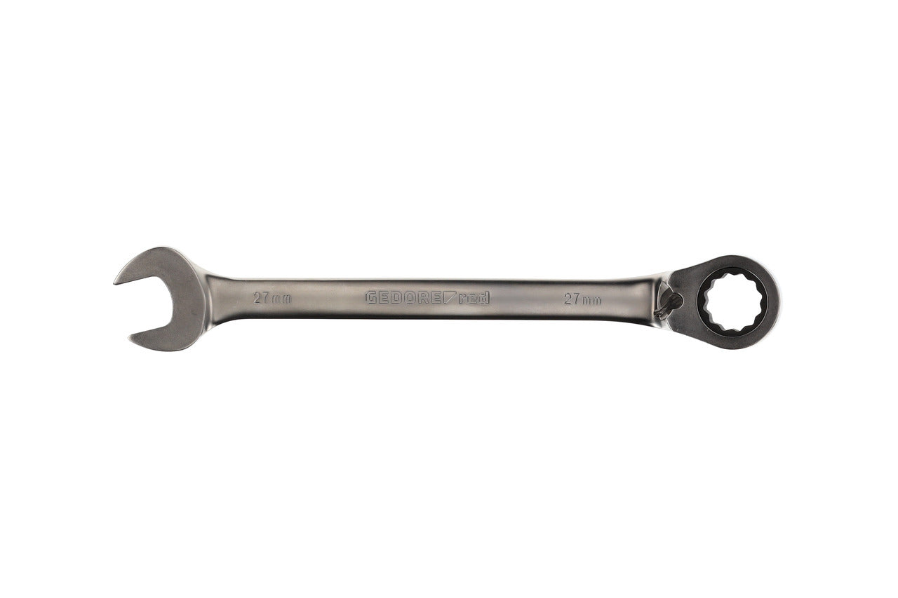 R07200270 - Llave combinada de carraca con palanca de cambio, 27 mm L=330 mm