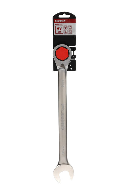 R07200300 - Llave combinada de carraca con palanca de cambio, 30 mm L=425 mm