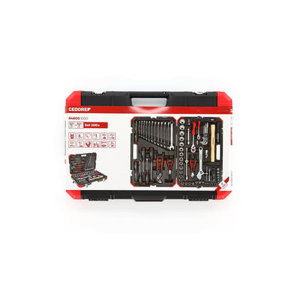 GEDORE red R46003100 - Tool suitcase with assortment of 100 tools (3300063)