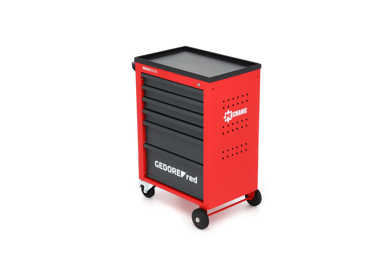 GEDORE rouge R20150006 - Chariot d'atelier MECHANIC rouge, 6 tiroirs, 910 x 628 x 418 mm