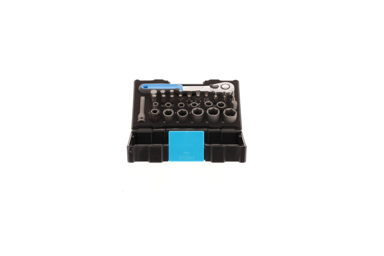 GEDORE 666-U-20 - Coffret de 35 douilles, embouts et cliquet 1/4"