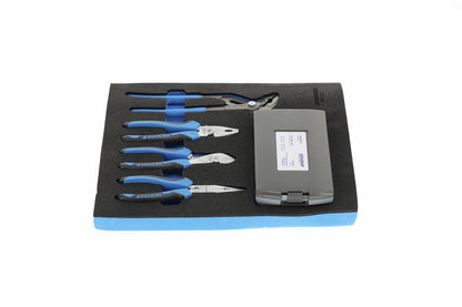 GEDORE TS CT2-142 - Coffret de 28 pièces comprenant une pince de contrôle à double corps et des forets, le tout dans un module en mousse
