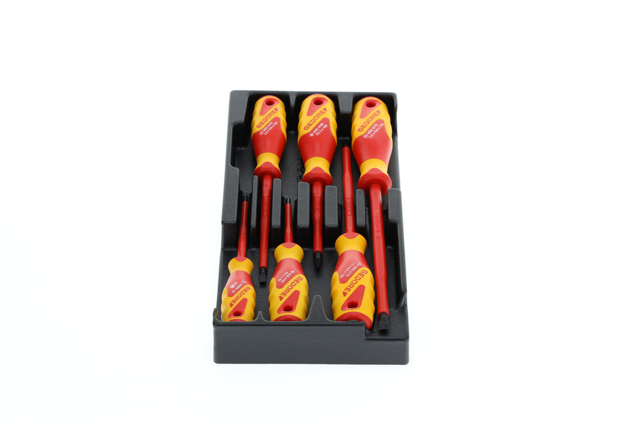 1500 ES-VDE 2170 PZ - VDE insulated PZ screwdriver set in ES plastic module