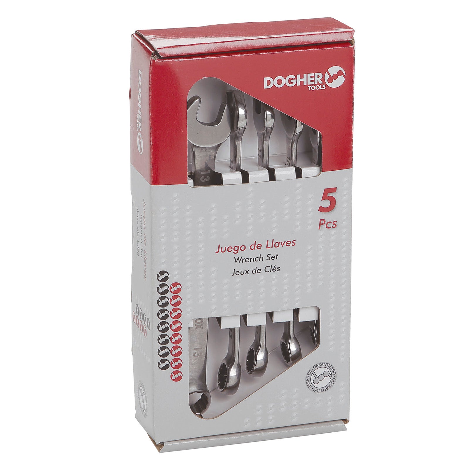 Dogher 20451-035 - Caja 5 Llaves Combinadas Inox