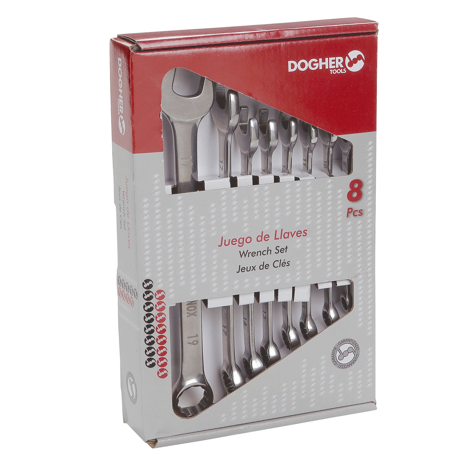 Dogher 20451-038 - Caja 8 Llaves Combinadas Inox