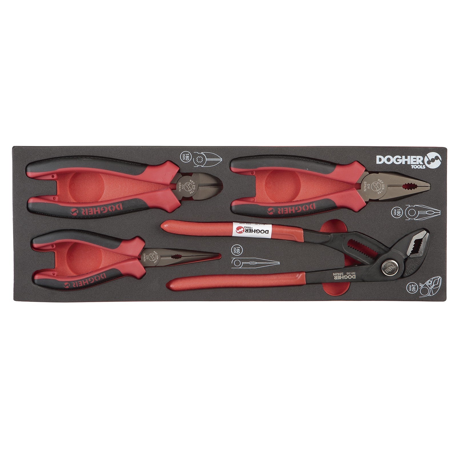 Dogher 205-083 - B.Comb.1/4 4 Alicates Tenaza Prof.