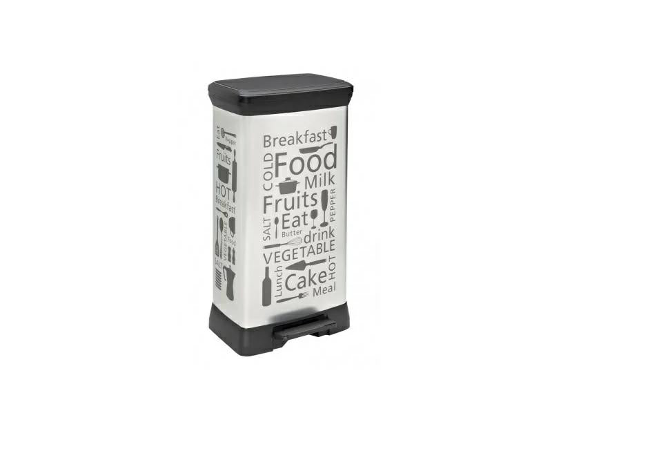 Curver 205873 - Producto de almacenaje para la Cocina, 50L, Color Plateado(version antigua)