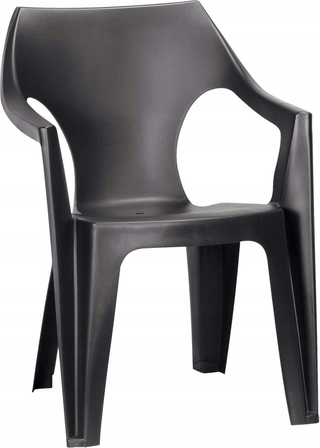 Keter 168 Silla Dante con respaldo bajo, grafito
