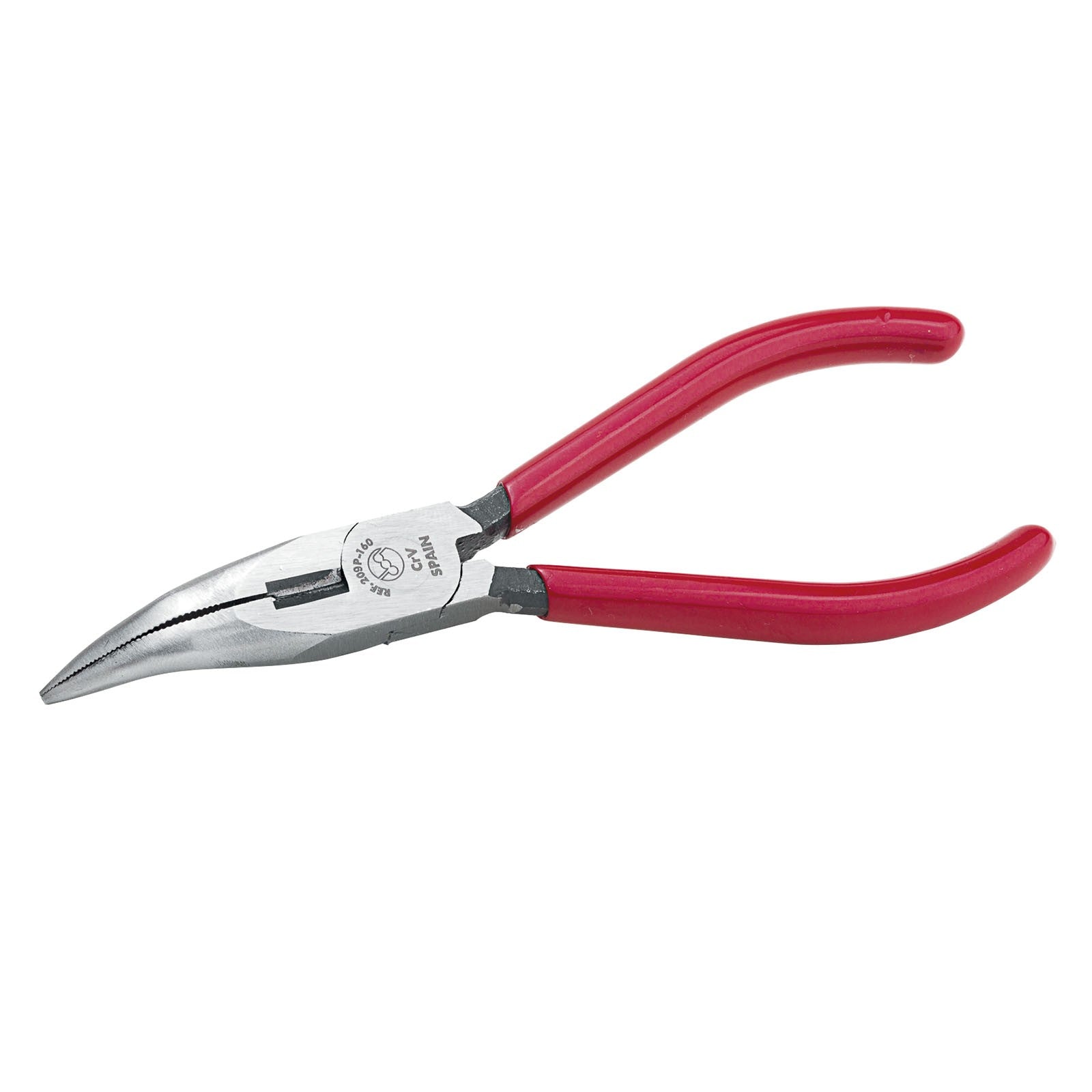 Dogher 209P-160 - Alicate Profesional de Bocas Semirredondas Curvas con Corte Mango PVC 160mm